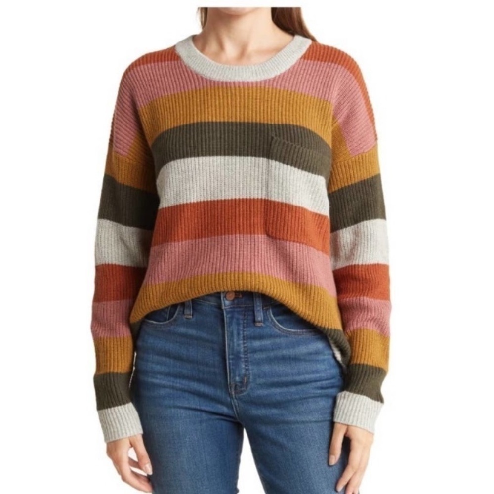Madewell Striped Knit Sweater XXS
